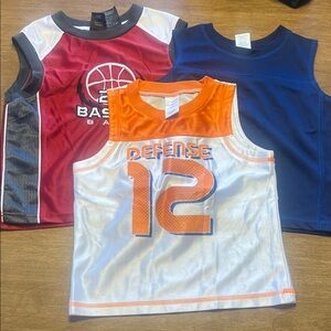 Bundle of 3 Kids Athletic Jersey Tank Top size 4/5